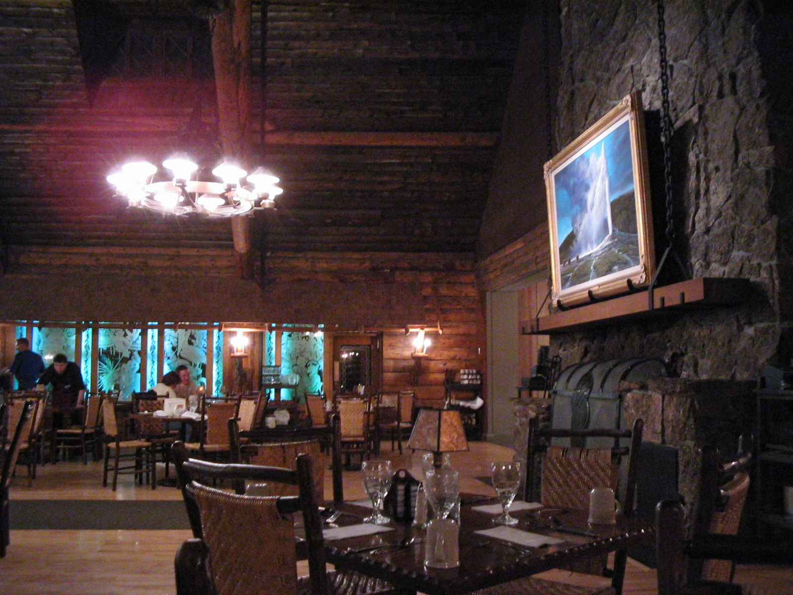 Old Faithful Inn Dining Room Bear Pit Lounge Yellowstone