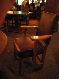   Chair in the Bear Pit Lounge, photo by The Jab, 2003