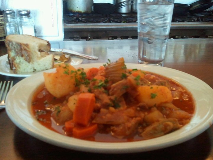 Lamb stew Tuesday lunch special. Photo by The Jab.