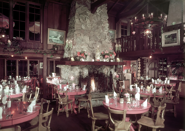 another early photo of the original dining room - image from Shadowbrook's website