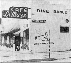 Cafe La Maze, National City, 1949 - photo by Cafe La Maze