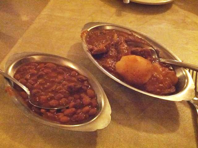 beef stew and beans - photo by The Jab, 2014